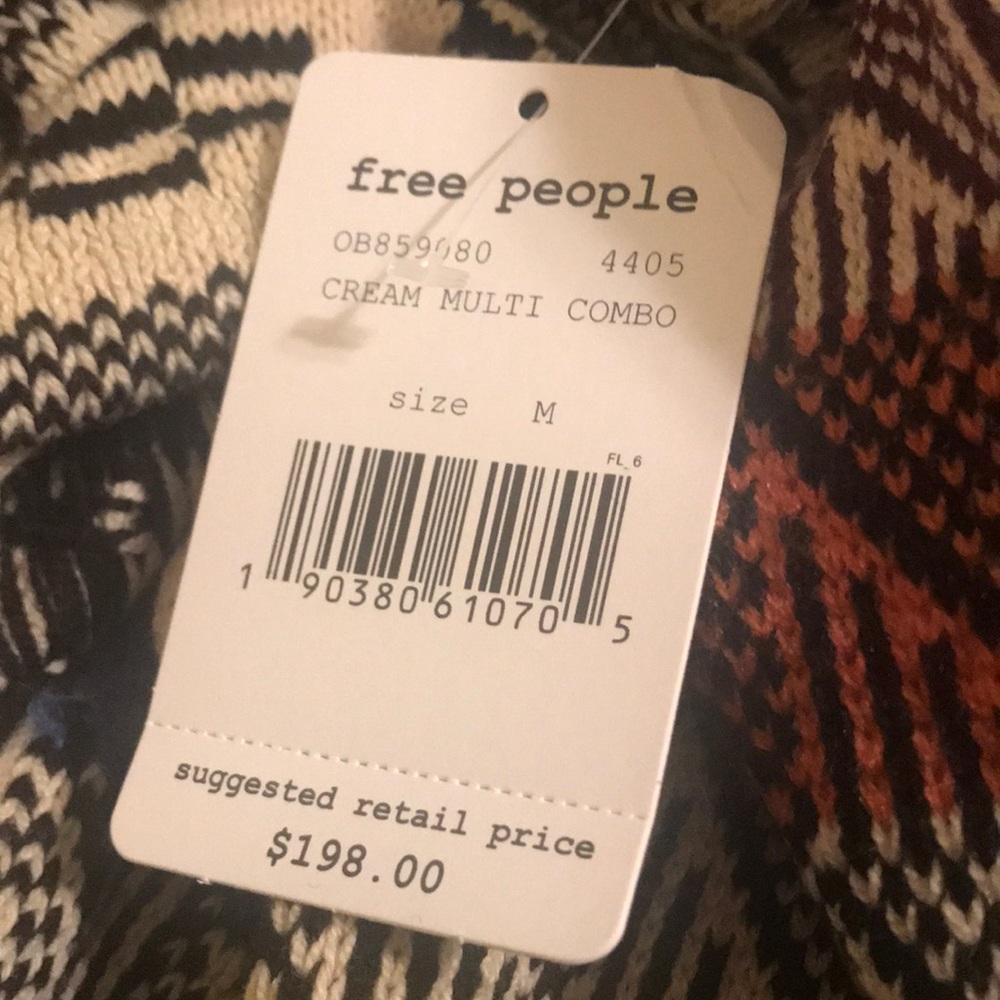🎉HP🎉⭐️Free People Patchwork Sweater Dress Multi - Picture 7 of 7